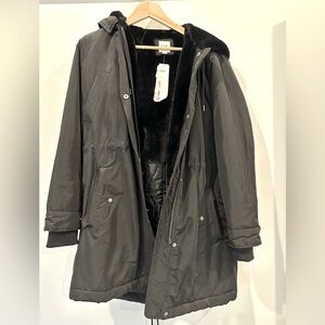 GAP pimaloft black winter coat S